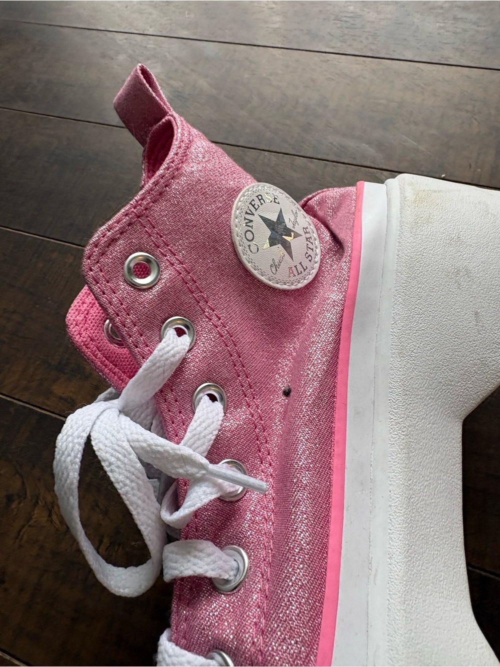 Converse Chuck Taylor Lugged Lift platform pink sneakers - Picture 12 of 13